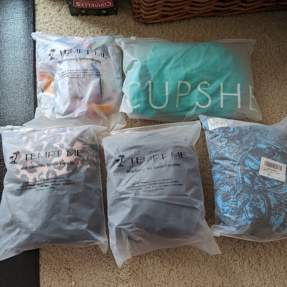 Lot of NWT Tankinis - Tempt Me, Cupshe & Aqua Eve